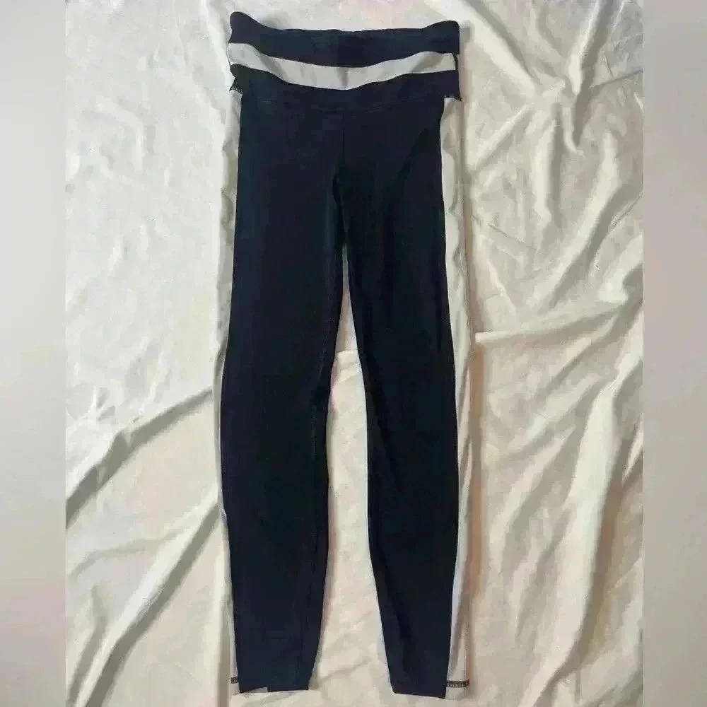 GapFit Women’s Sculpt Compression Leggings Size XS Black Beige White